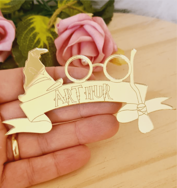 Placa pra kit kat – Harry Potter – KiEncanto apliques de luxo